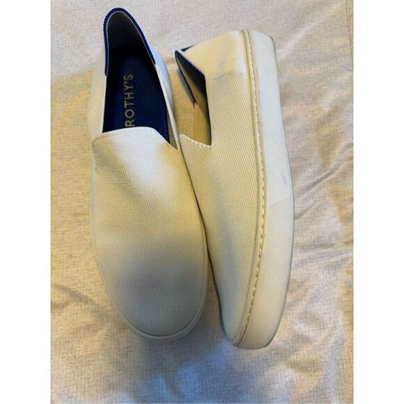 Rothys women’s size 11.5 white slip on sneakers - EUC - Picture 2 of 8